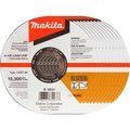 Makita Makita INOX Thin Cut-Off Wheel, 60 Grit, Type 1, 4-1/2inDia x 1/25inT x 7/8inCntr Hole Dia, 10/Pk B-12631-10